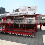 Steel Removable Fast Food Kiosk Container Bar