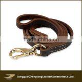 Hot Sale Genuine Leather Dog Leash, Custom Leather Dog Leash, Logo Embossed Dog Leash