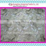 Design Embroidery Gold Metallic Lace Fabric With Floral Applique HKS0298 thumbnail-1