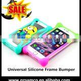 Samco Cute Cartoon Design Universal Soft Silicone Bumper Back Cover for Nokia Lumia 540 With Kickstand