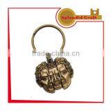 Man Face Antique Gold 3D Keychain