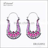 Wholesale Jewelry Fashion Designs Ladies/Women's Ethnic Bohemian Harp Shaped Earrings Dangle Earrings