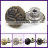 Custom Brand Logo Metal Push Brass Snap Fasteners thumbnail-1