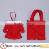 Promotional Cute Santa Claus Suit Christmas Cutlery Bag ,cutlery Sleeve for Sale thumbnail-4