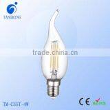 Ampoule Globe Filaments Bulb C35/FC35 4w E27 LED Filament Lamp E14/E27