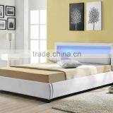 Exclusive Italian Designer Curve PU Leather LED Bed thumbnail-6