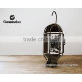 Antique Cage Light Frame, Industrial Salvage thumbnail-1
