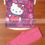 2016 nanchang hot sale kitty cat sublimation printed kids clothes china supplier