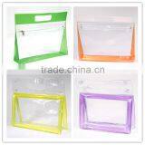 Custom Printing Transparent Pvc Zipper Bag Pvc Cosmetic Bag With Zipper