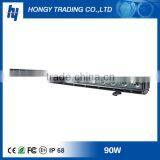 9-60V DC 18pcs 5W Cre e LEDs Offroad LED Light Bar 90W Single Row Camo Led Light Bar