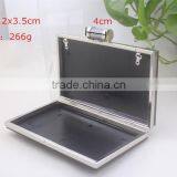 2016 Shiny Silver Box Purse Frame for Dressing Hard Case Clutch thumbnail-5