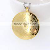 Gold Pendant Designs Men Cosmos Pattern Healthcare Pendants thumbnail-3