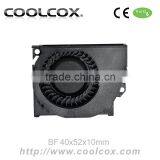 CoolCox 4010 Small Blower Fan,40x52x10mm Mini Turbo Fan,5V/12V/24V,DC Brushless Electric Fan Blower thumbnail-1