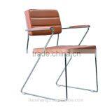 2016 Liansheng Latest Office Leather Visitor Chair Allow Stackable thumbnail-2