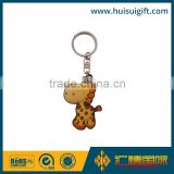 High quality promotional cute animal rubber keychain