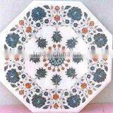 White Marble Table Tops , Inlay Table Tops