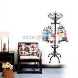 Vinyl Wall Decal Bird Cage Removable Wall Sticker Flying Birds thumbnail-4