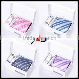 Fashion 100%silk or 100% Polyester Tie and Cufflinks Set 001 thumbnail-1