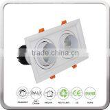 2x15W 3x15W Double LED Downlight Grille Down Light Gimbal With CREE COB thumbnail-3