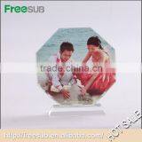 L160*H160*W35mm Octagonal Screen Blank 3D Sublimation 3d Pictures in Crystal