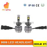 wholesale price led car head lamps 9006 single beam led auto tractor headlight for offroad