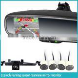 2015 Best Seller Parking Sensor Rearview Mirror Radar Detector Interior Mirror Monitor and Wireless Reverse Camera Display thumbnail-4