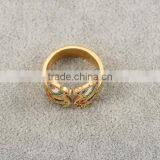 No.1 Sale 18k Gold Plated Stainless Steel Colorful Bear Individual Ring for Christmas Party thumbnail-4