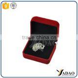Small Velvet Ring Boxes Red Color Velvet Box for Ring Packaging thumbnail-5