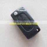 New Uncut 3 Button Remote Flip Key Shell for Citroen (VA2/ Without Battery Clamp, Light Button) thumbnail-2