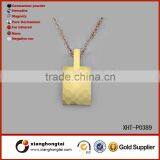 Powerful Custom Stainless Steel 18k Gold Pendant thumbnail-1