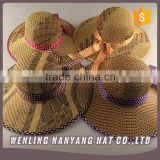 Visor Fashion Summer Beach Sun Hat Wide Brim Women Sombrero Straw Hats Wholesale
