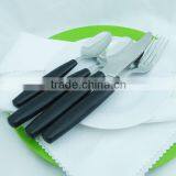 Stainless Steel Flatware Black Handle thumbnail-1