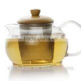 Glass Teapot With Strainer thumbnail-1