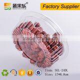 Customized Disposable Plastic Food Packaging Round Box With Lid 600g thumbnail-5