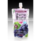 Drinking Konjac Jelly [GRAPE] contained Dietary Fiber Collagen Hyaluronic Acid: World Gate certified HALAL JAPAN