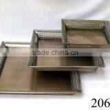 French Vintage Decorative Wrought Iron Service Tray