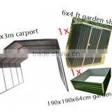 Easy Build Pent Metal Garden Shed thumbnail-3