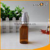 Empty 3oz Amber PET Plastic Bottle With Fine Mist Sprayer Wholesale