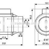 HOT SELLING INDOOR GARDEN PLASTIC INLINE TUBE FAN thumbnail-3