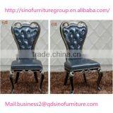 Modern Wood or Stainless Steel Framed Baroque Chair thumbnail-6