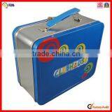 Colorful Printed Tin Can Wholesale Hinged Metal Lunchboxes thumbnail-4