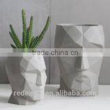 Concrete or Cement Homewares Concrete Skull Planter Pots thumbnail-1
