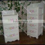 Multipurpose Wooden Living Room Cabinet, Wood Storage Cabinet With Three Drawers thumbnail-1