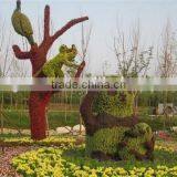 Fake Grass Animal Manufacture High Color Fastness UV/water Proof Artificial Grass Topiary thumbnail-3