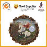 16'' St. Michael Statue Resin Clock