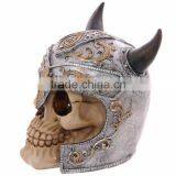 Halloween Props Ox Horn Skeleton Resin Skull Knight thumbnail-3