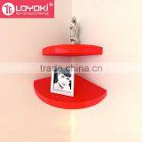 Eco-friendly Wood Corner Shelf Set of 3 Pieces Home Decoration DIY Wall Floating Shelf thumbnail-4