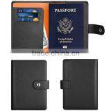 Travel RFID Blocking Custom Leather Passport Holder thumbnail-6