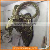 Wholesales Wall Decoration Fiberglass Wall Mounted Animal Head thumbnail-3