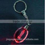 Hot 3d Laser Transparent Photo Led Crystal Keychain
